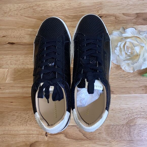 Allsaints Low Top Sneaker, Size 11US - Black - Picture 4 of 8